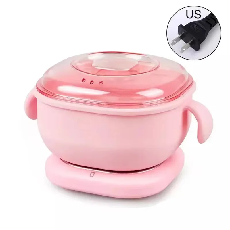 Foldable Silicone Wax Heater for Hair Removal Portable 400ML SPA Body Epilator