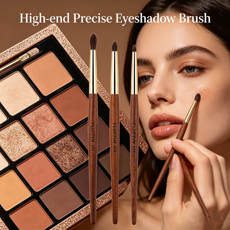 Precise Crease Eyeshadow Brush - Horse Hair, Small Blending & Smudge Makeup Tool
