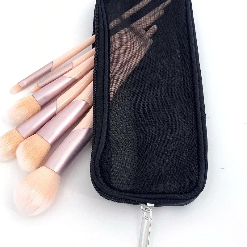 Travel Makeup Brush Organizer Pouch Cosmetic Toiletry Bag for Men Women