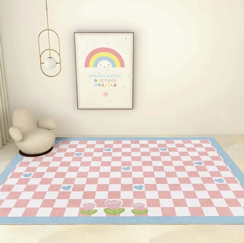Imitation Cashmere Carpet for Bedroom and Living Room - Non-Slip, Easy Care Home Decor