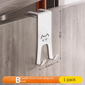 1/6 Piece Over-the-Door Hook Set - No-Drill Storage Rack for Kitchen & Closet