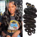 Peruvian Human Hair Bundles Body Wave 26-34 Inch Virgin Hair Extensions