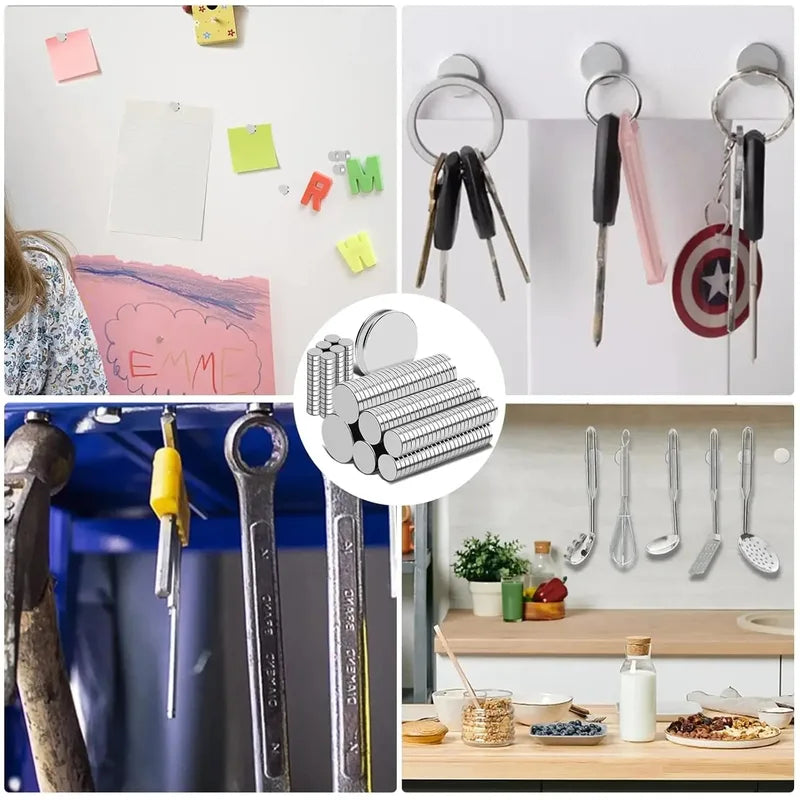 Multi-Size Refrigerator Magnets Set for Home Office DIY Kitchen Decor