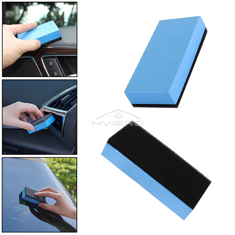 30Pcs Car Ceramic Coating Sponge Set - Nano Wax Applicator Pads for Auto Polishing