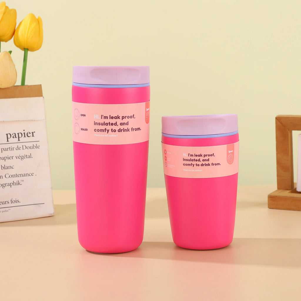 Insulated Stainless Steel Travel Cup - Leak-Proof, Double-Walled, 300-600ml