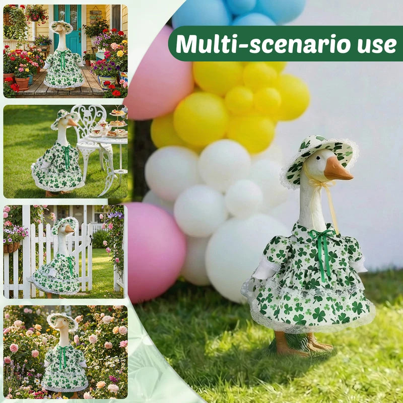 Outdoor Lawn Goose Costume Set for Garden Decor - Summer Porch Yard Outfit