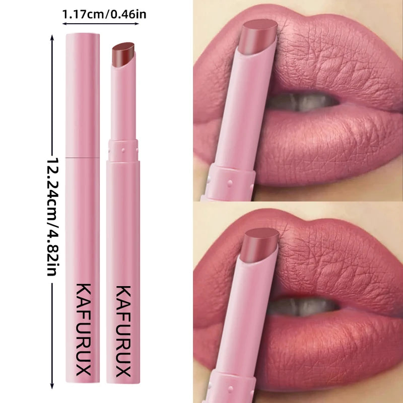 Waterproof Matte Lipstick Set - Long-Lasting Lip Gloss & Lip Liner Pen