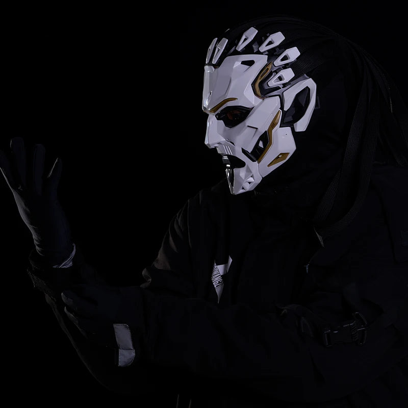 Halloween Punk Witcher Face Mask Full Face Cover Prop Cosplay Costume Accessory