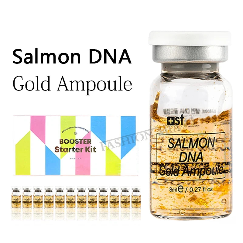 Skin Care Serum Kit with Salmon DNA & Gold Ampoule - Deep Moisturizing