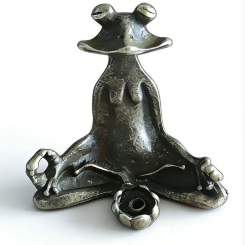 Solid Copper Incense Holder Frog Tea Pet Zen Frog Ornament
