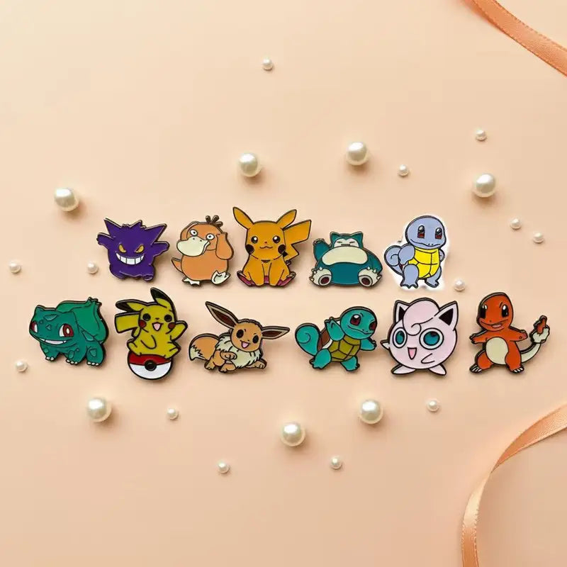 11 Pcs Enamel Pins Set Creative Bandage Brooches for Backpack Clothes Gift