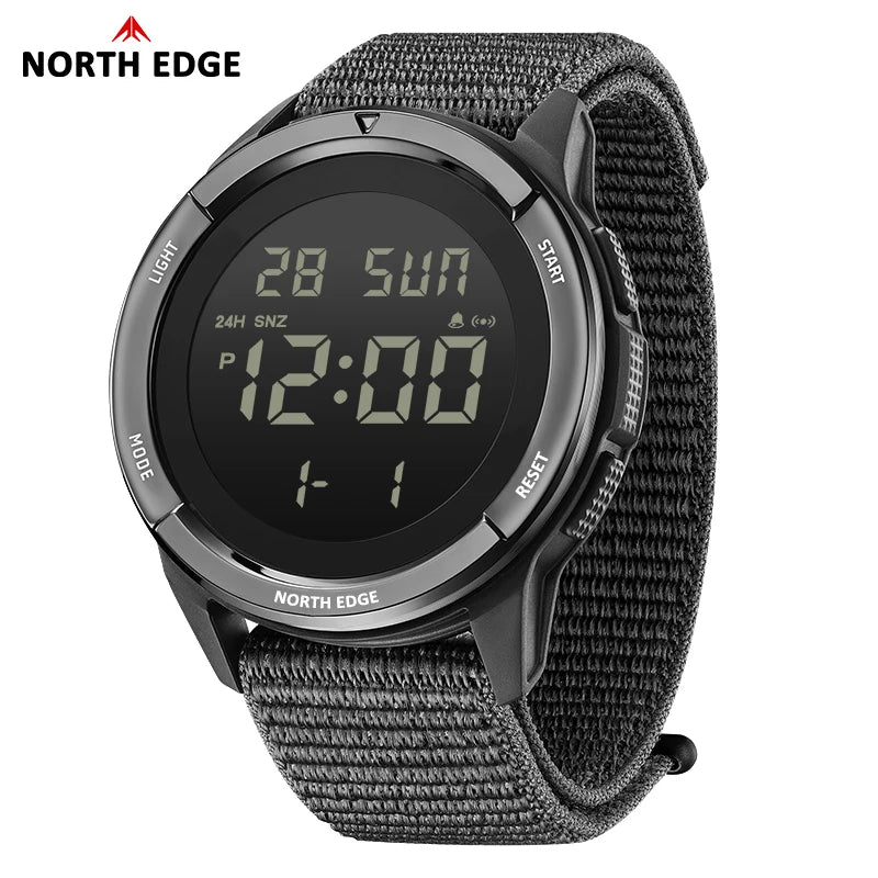 Mens Digital Sports Watch Waterproof 50M with Stopwatch & Luminous Display
