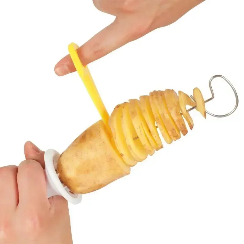 Potato Spiral Cutter Kitchen Tool for Vegetable Slicing and Making Twisted Potatoes