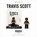 Handmade Collectible Building Block Mini Figure - Travis Scott Rodeo Album Display
