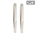 Stainless Steel Eyebrow Tweezers with Rounded Tips for Safe Grooming - Multiple Colors