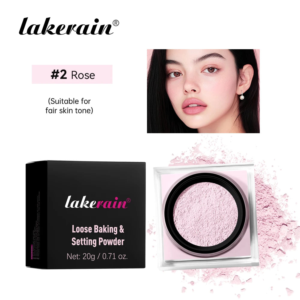 Long Lasting Loose Baking & Setting Powder with Oil Control Matte Finish Waterproof