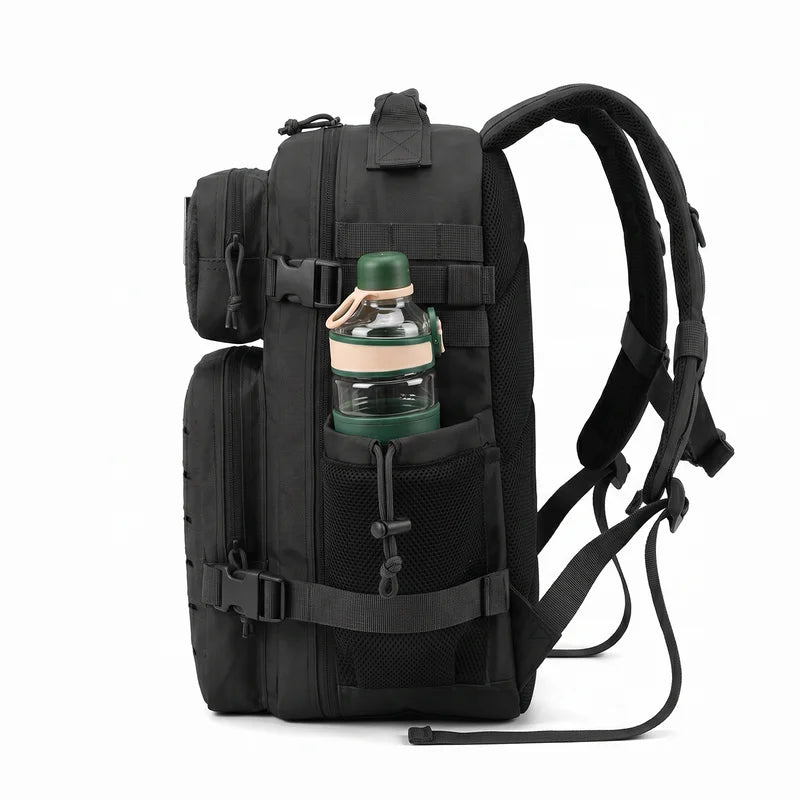 26L Tactical Backpack Men Women Outdoor Survival Hiking Rucksack with Dual Cup Holders
