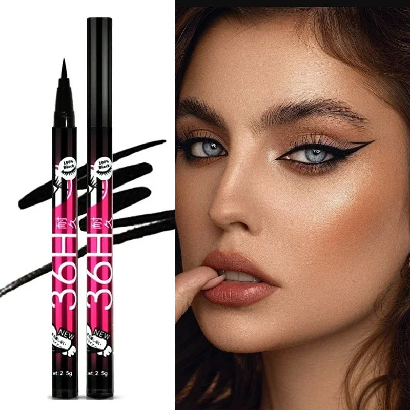 Waterproof Liquid Eyeliner Set - Ultra Fine, Quick Dry, Long-Lasting, 12 Colors