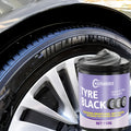 Black Glossy Car Tire Wax - Long-Lasting Tire & Plastic Interior Protectant