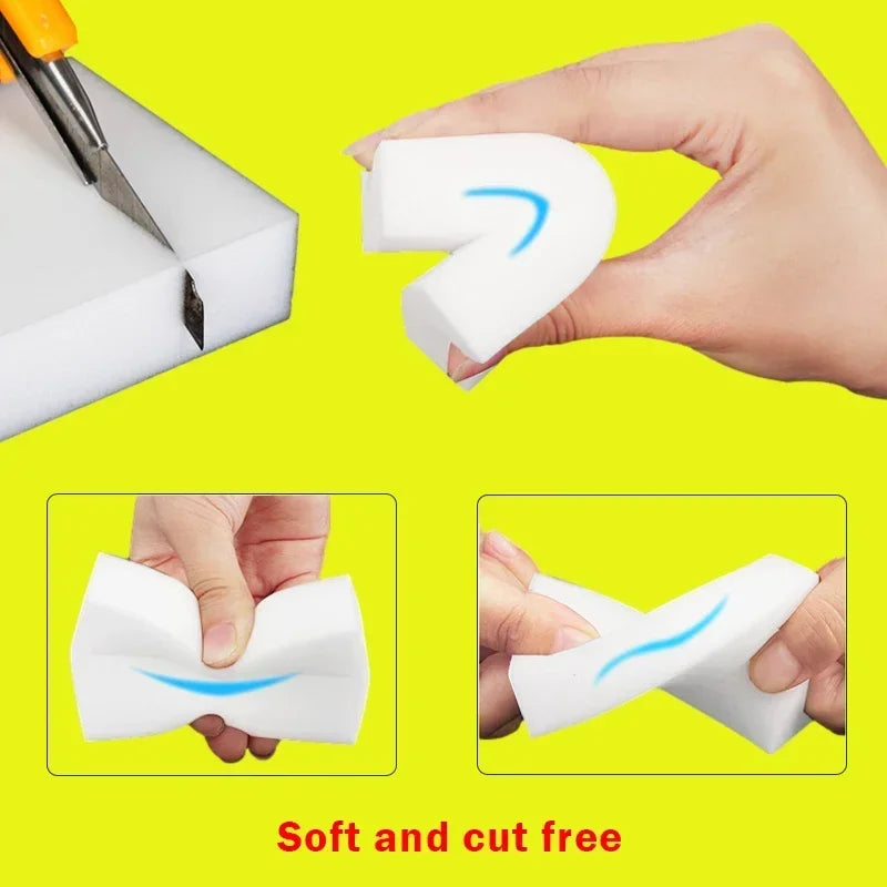 Magical Melamine Sponge Cleaning Kit - Multi-Purpose Nano Car and Household Sponges