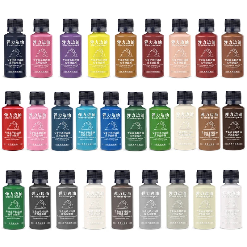 Leather Edge Repair Paint Oil Dye - 30ml Leather Edge Finish & Colorant