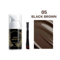 Waterproof Herbal Brow Tint Kit Long-Lasting Semi-Permanent Eyebrow Dye for Home Use