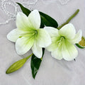 Artificial Lily Flowers - Faux Indoor & Outdoor Decor, 3 Heads