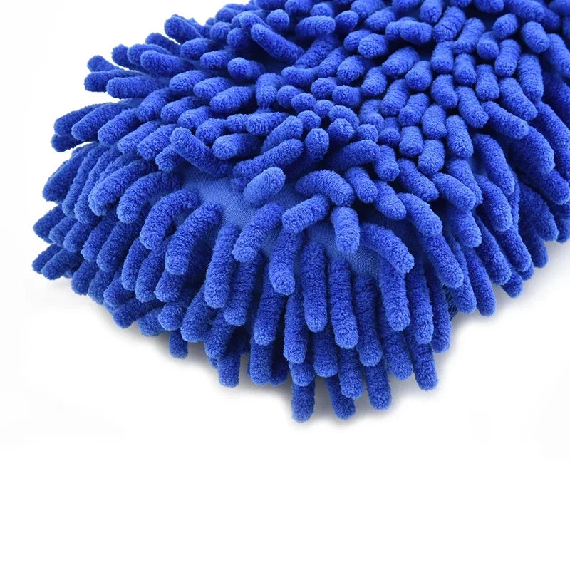 Microfiber Car Wash Sponge with Scratch-Free Cleaning Pad - Blue or White