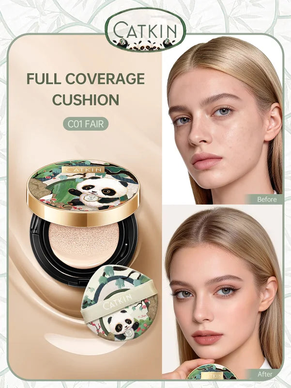 Full Coverage Cushion Foundation for Sensitive Skin - Breathable & Hydrating Makeup