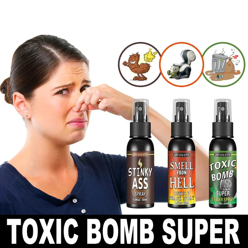 Fake Fart Spray Can — 30ML Prank Joke Gag Stink Bomb for Halloween & Parties