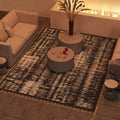 Outdoor Reversible Lighted Rug 12x9 ft - Waterproof, UV-Resistant Patio Carpet