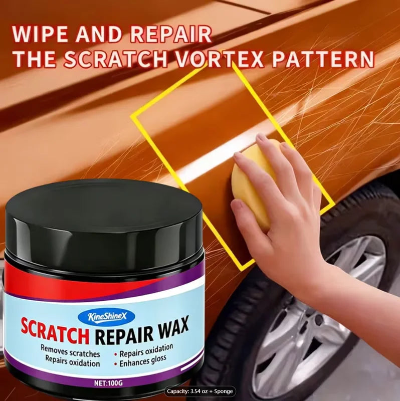 Car Scratch Remover Wax - Fast-Acting Polish for Cars, Motorcycles & Furniture
