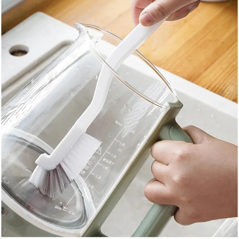Multipurpose Plastic Cleaning Brush with Long Handle for Kitchen and Household Use