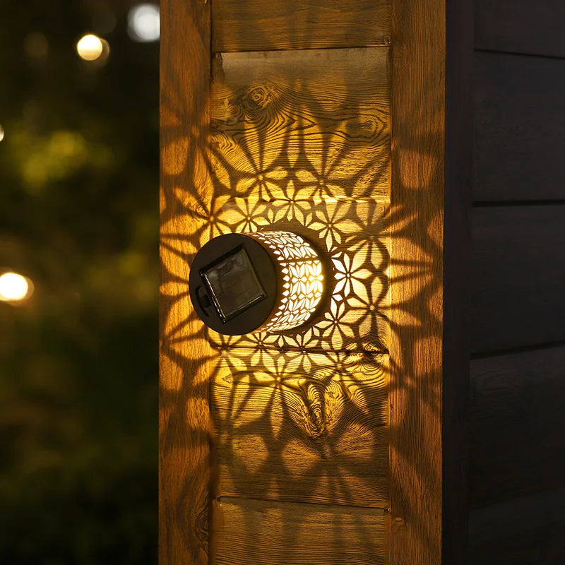 Solar Outdoor Wall Light with Floodlight - Waterproof Garden Fence Decor