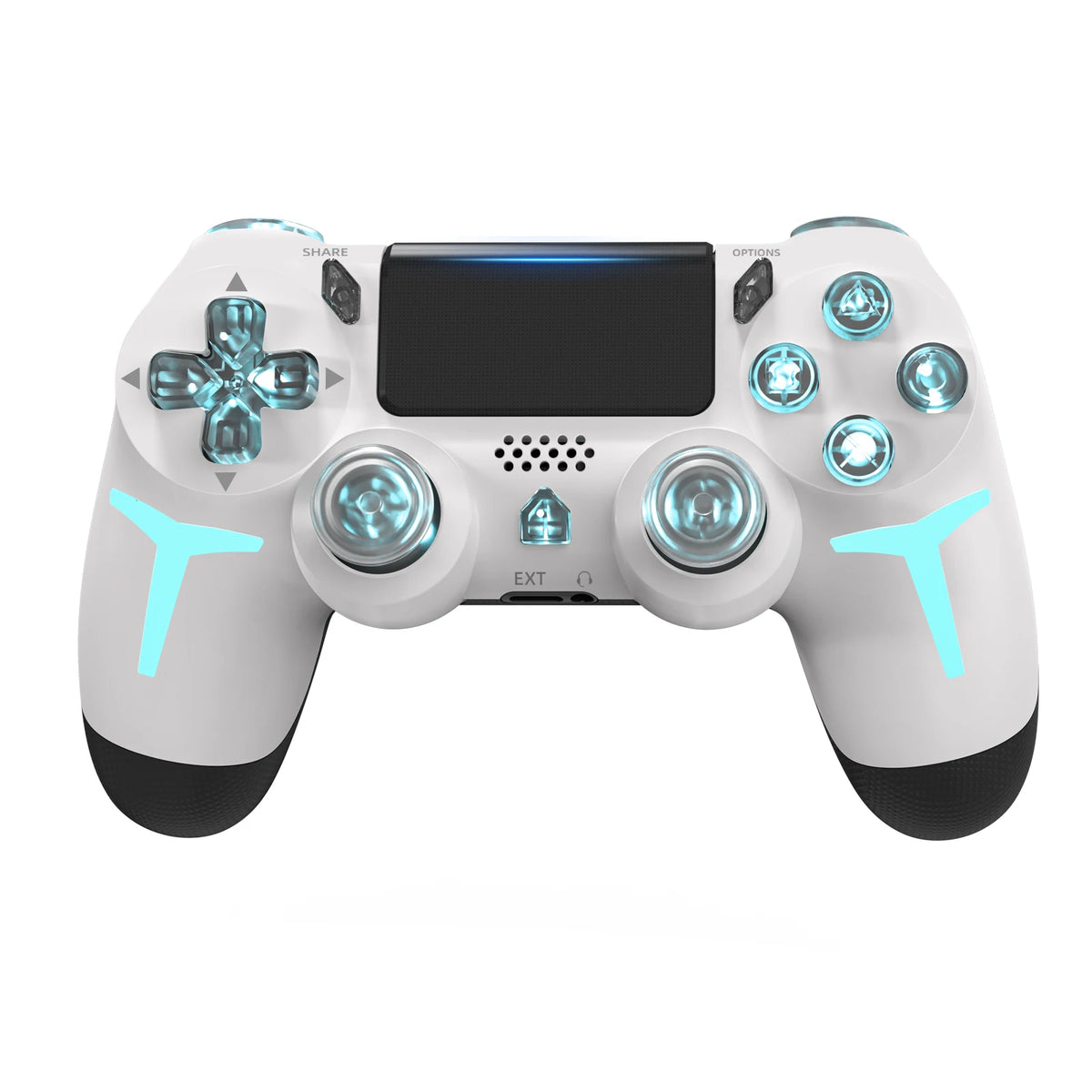 Wireless Game Controller for PS4, PS3, PC with RGB Lighting & Bluetooth