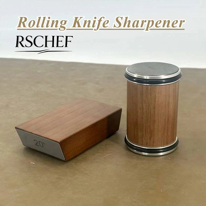 Knife Sharpener Kit with Magnetic Holder & Diamond Stone - 15° & 20° Angles