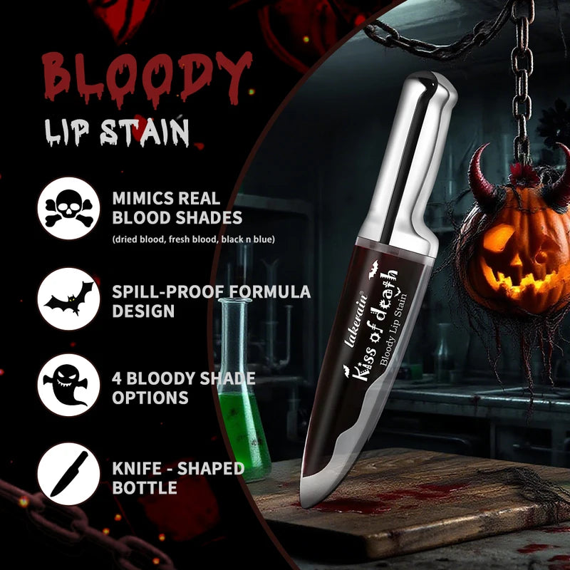 5pcs Halloween Makeup Kit with Face Paint, Lip & Eye Makeup, Hair Color Spray for Cosplay & Party