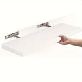 Space-Saving Solid Wood Wall Shelf Floating Rack for Living Room & Bedroom