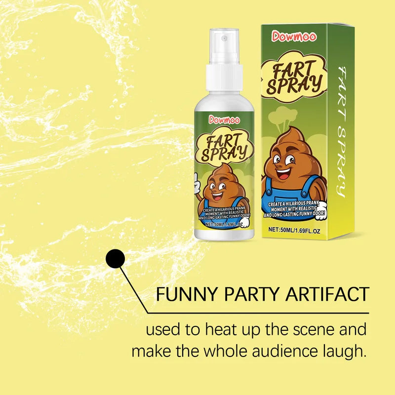 Realistic Prank Odor Spray - Funny Fart Gag Toy for Parties and Surprises
