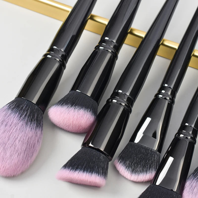 18-Piece Professional Makeup Brush Set - Foundation, Eyeshadow, Blush & Cosmetic Tools