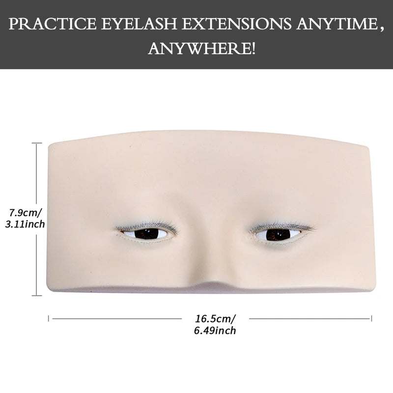 Reusable Human Head Model for Eyelash Practice and Styling Display