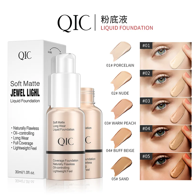 30ml Full Coverage Matte Concealer for Dark Circles & Skin Imperfections
