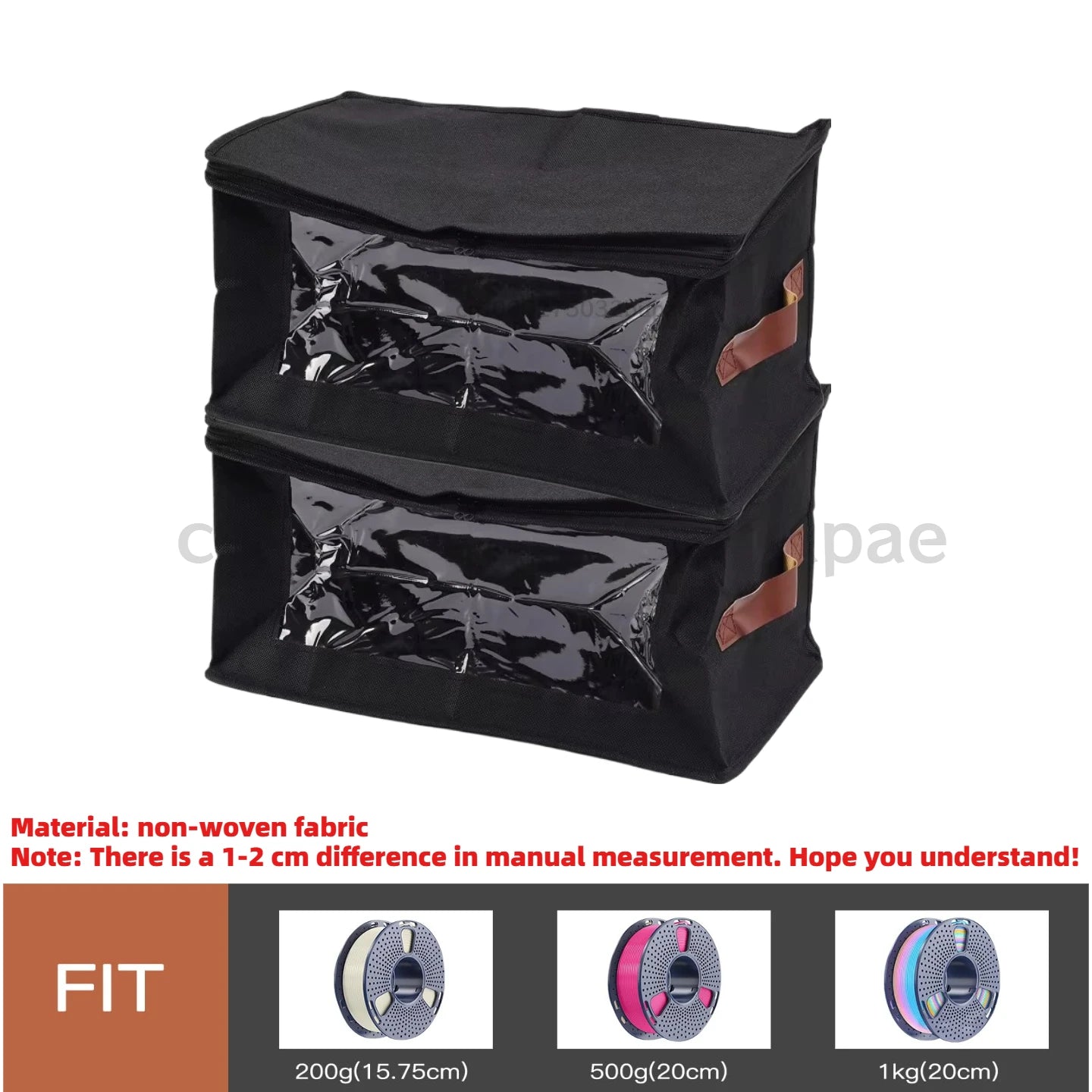 3D Printer Filament Storage Bag - Dustproof Moistureproof Organizer for Home Office Workshop