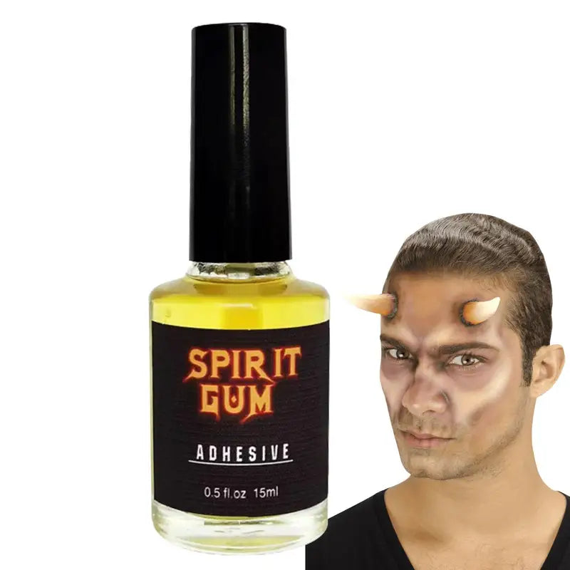 Spirit Gum Fake Beard Adhesive for High-Realism Face Makeup Halloween Costumes