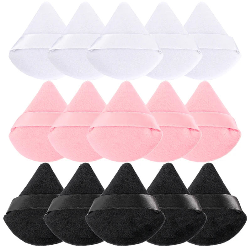 3/4/6pcs Triangle Powder Puff Set - Soft Velvet Makeup Sponges for Face Foundation