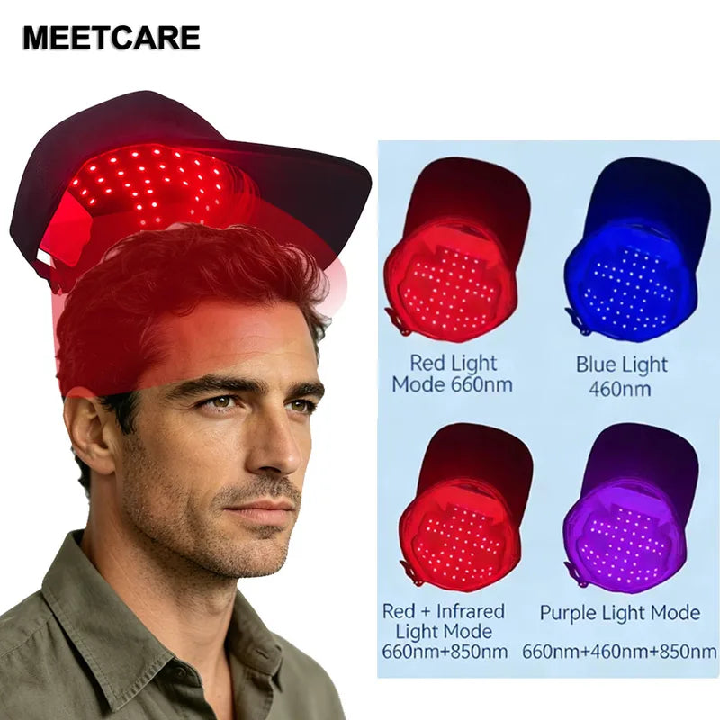 Infrared Red Light Therapy Cap for Hair Growth 56 LEDs - Scalp Massager & Anti-Hair Loss