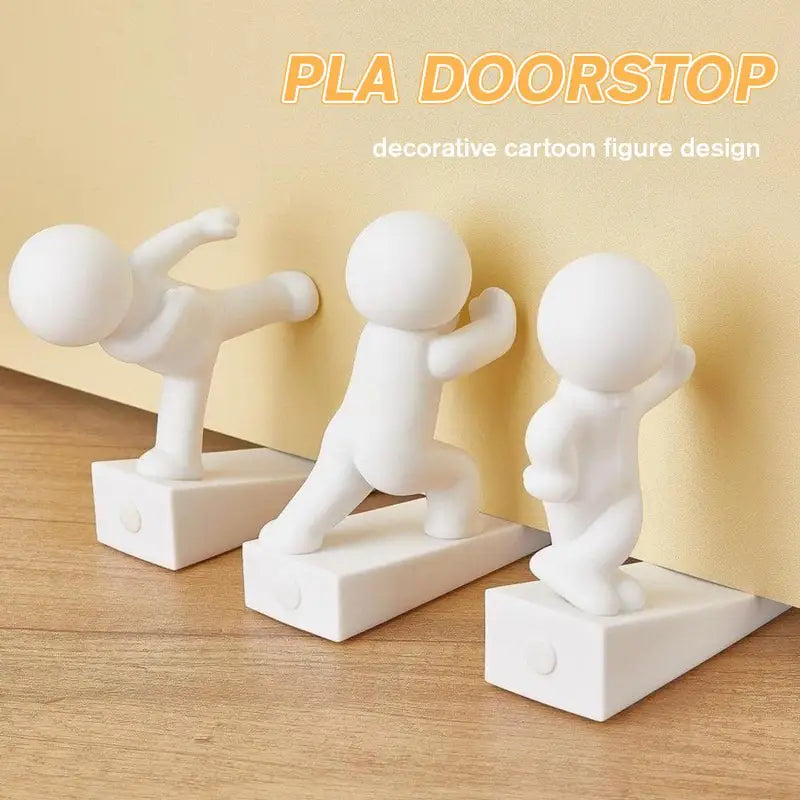 Humanoid Door Stopper Anti Slip Floor Protector for Kids Rooms and Home