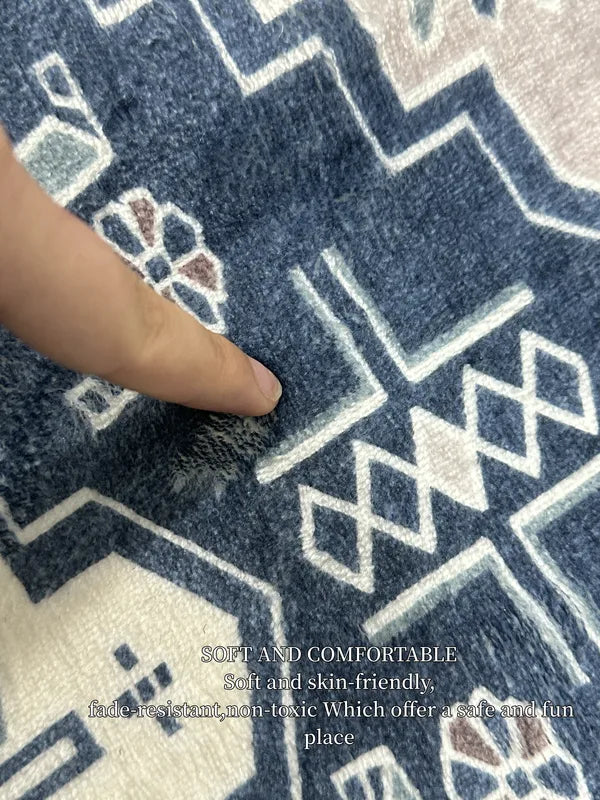 Flower Floor Mats Non-Slip Entryway Bathroom Rug - Soft & Easy to Clean