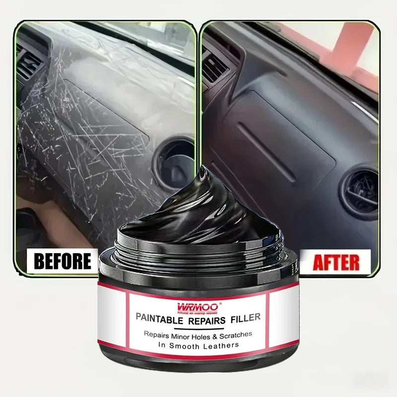 All-in-One Car Scratch Remover Wax & Tire Protectant - Gloss Finish & Yellowing Repair