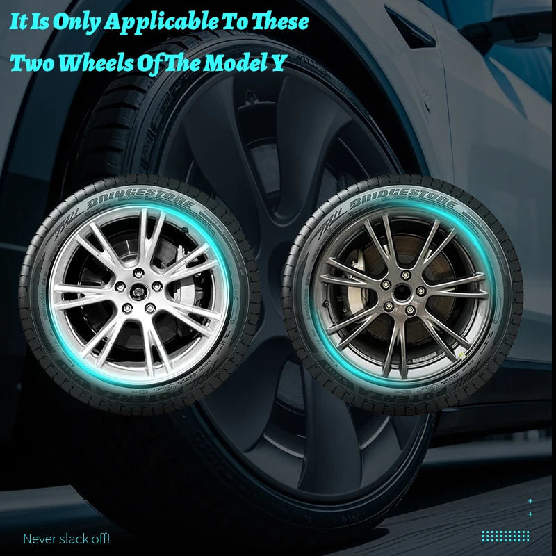 19 Inch Tesla Model Y Hubcap Cyclone Style Wheel Cover Replacement Set